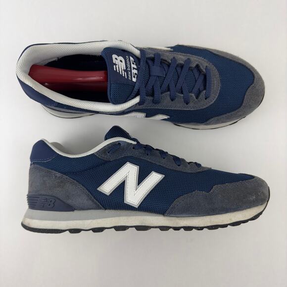 New Balance 515 suede Retro blue running and training shoes - Picture 4 of 8